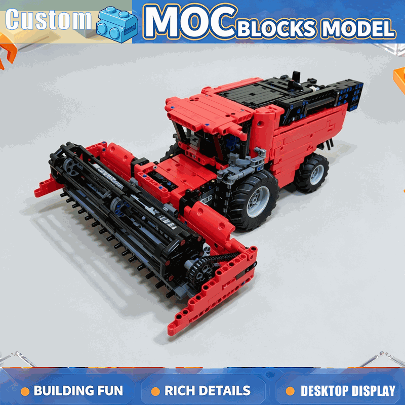 Agriculture Farming Education - 1955PCS Blok Bangunan Mesin Panen Gabungan