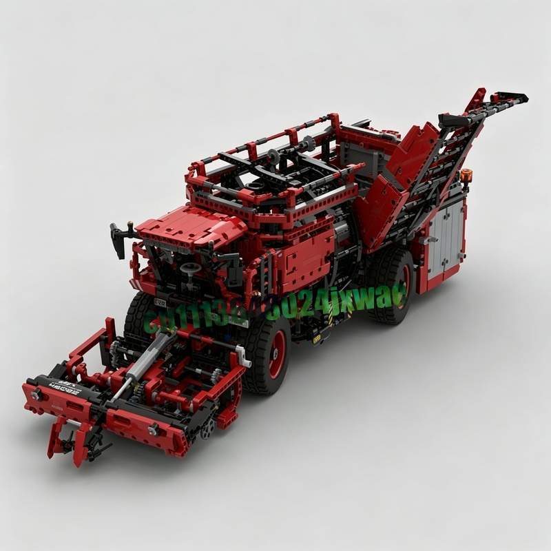 Agriculture Farming Education - 3747PCS Model Kendaraan Pertanian Merah, Puzzle