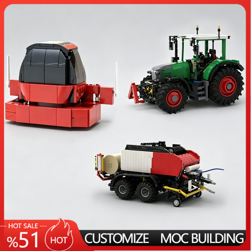 Agriculture Farming Education - Traktor Pertanian Hijau Baru dengan Trailer