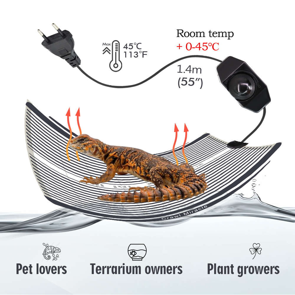 Matras pemanas reptil Graphene - Seedling Heat Mat ulasan dan harga